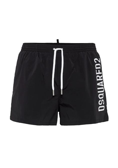 Costume Dsquared2  Swimwear uomo D7B646000010 nero logo laterale DSQUARED2 SWIMWEAR | Costumi | D7B646000010